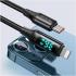 Mcdodo CA-1030 Digital Display 36W Type-C To Lightning Cable Data Cable 1.2m for iPhone (Black)